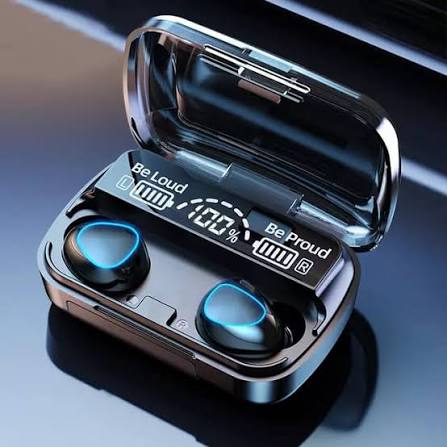 M10 TWS Wireless Earbuds – Bluetooth 5.1 Stereo Earphones with Power Bank Charging Case & LED Display